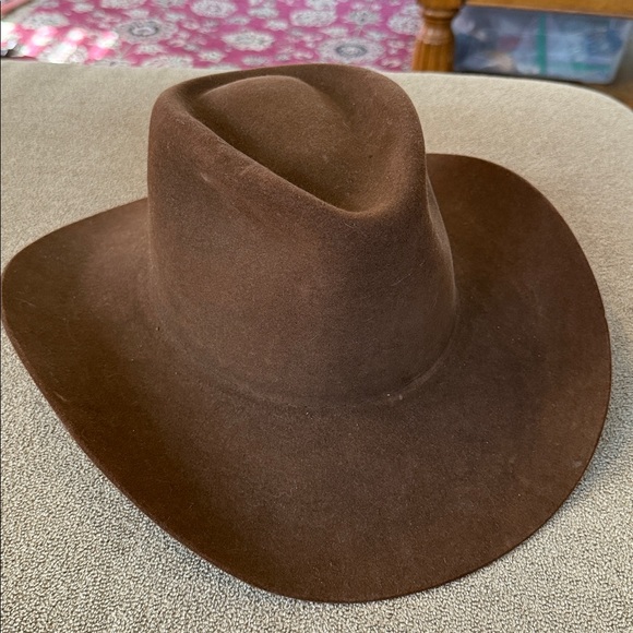 Kemo Sabe Stetson 4X beaver cowboy hat XXXX Brown 7 1/8 (TD) - Picture 1 of 12